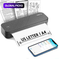 Portable A4 Handheld Printer, 1 Set USB Rechargeable Wireless Photo Printer, Bluetooth-Compatible Travel Printer for Windows System, Office Accessories #GLOBAL PICKS