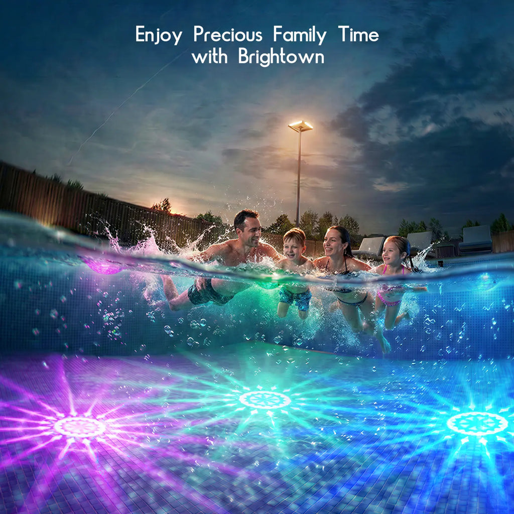 Solar Floating Pool Lights, RGB Pool Lights with Remote Control, IP68 Waterproof for Above-Ground Pools, Pool Parties, Inground Pools & Hot Tubs