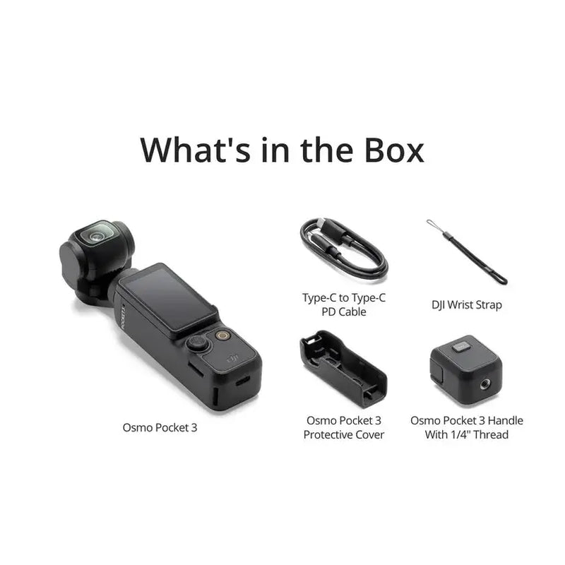DJI Osmo Pocket 3 Vlogging Camera with 1'' CMOS Sensor 4K/120Fps Video Recording 3-Axis Stabilization Fast Focusing Face/Object Tracking for Youtube