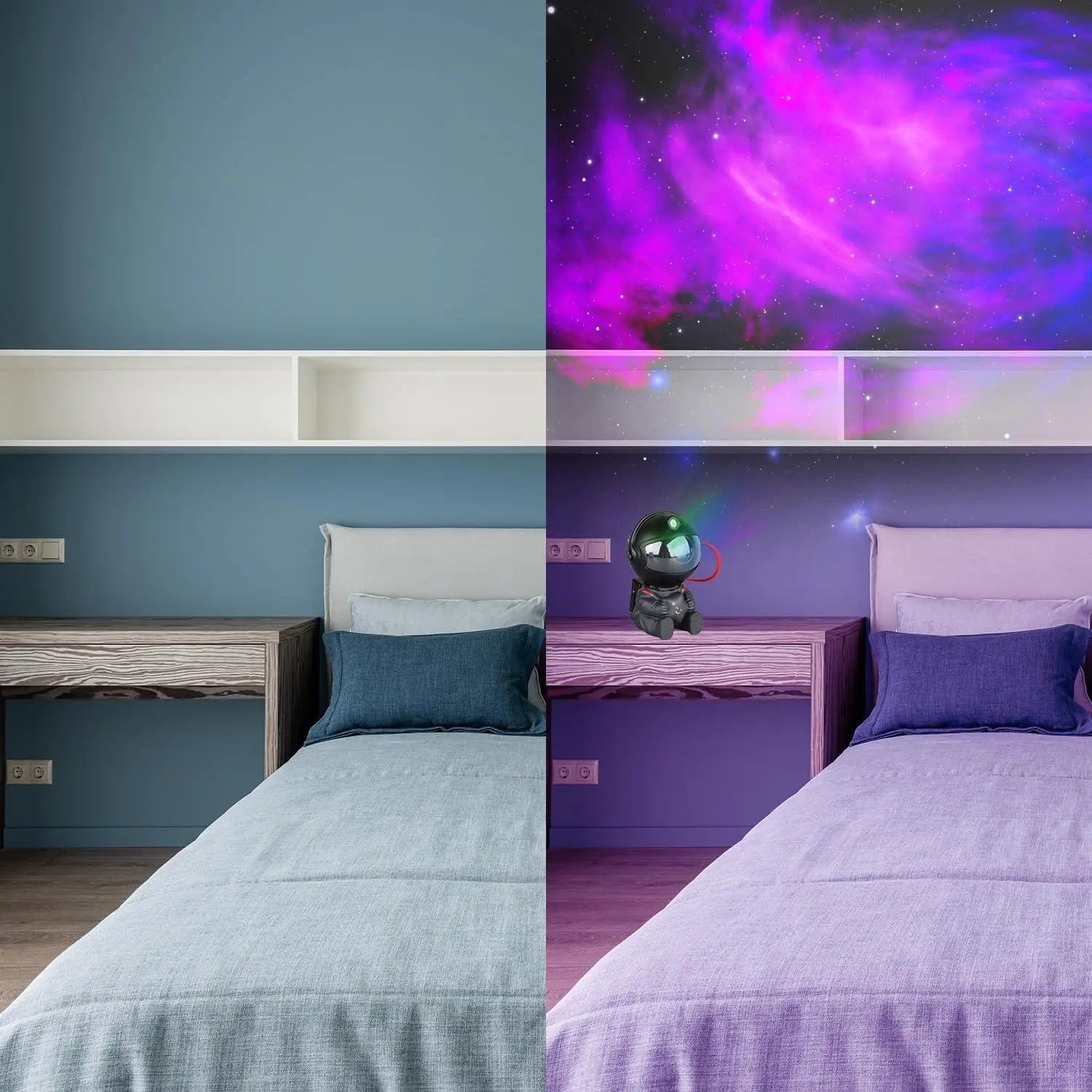Astronaut Star Projector, Star Projector Galaxy Light for Kids，8 Modes Remote and 270° Adjustable Led Lights for Bedroom, Girls Room Decoration, Home Theater, Ceiling, Timer