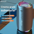 ZEALOT Outdoor Wireless Speaker - Portable Bluetooth Speaker, Portable Waterproof Speakers With, Booming Stereo Sound, IPX4 Waterproof, 10 Hours of Playtime, 3600Mah Battery, RGB Lighting - Ideal for Home, Outdoor, Camping, Hiking