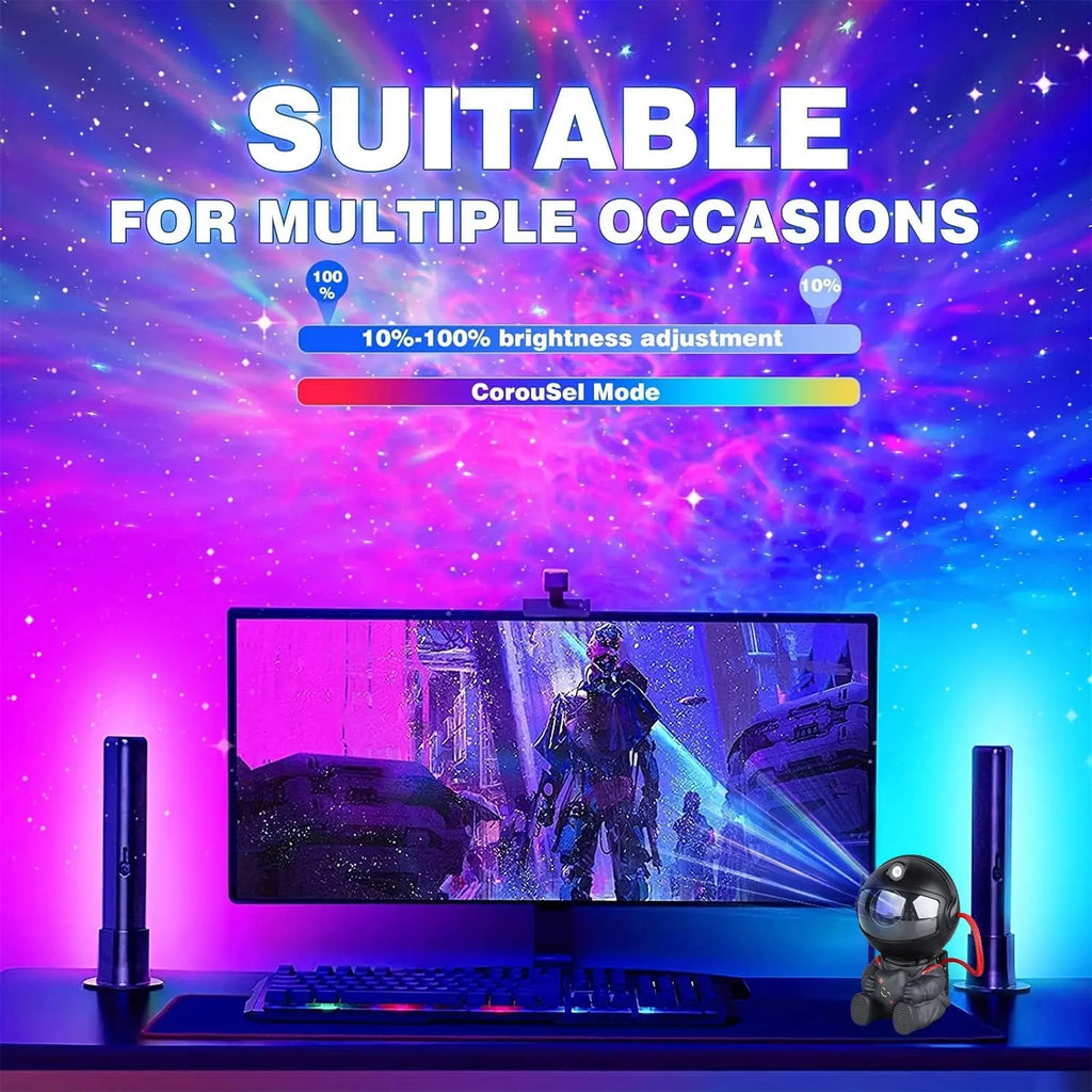 Astronaut Star Projector, Star Projector Galaxy Light for Kids，8 Modes Remote and 270° Adjustable Led Lights for Bedroom, Girls Room Decoration, Home Theater, Ceiling, Timer