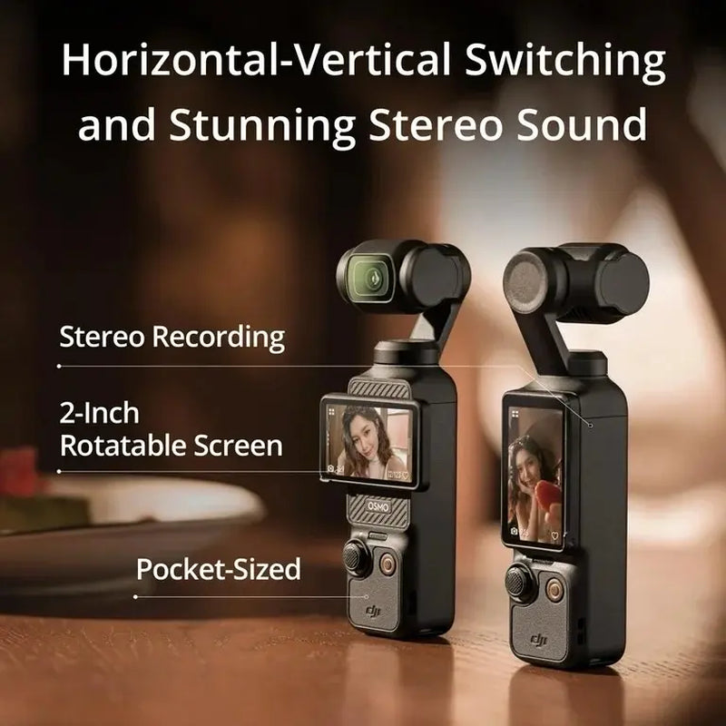 DJI Osmo Pocket 3 Vlogging Camera with 1'' CMOS Sensor 4K/120Fps Video Recording 3-Axis Stabilization Fast Focusing Face/Object Tracking for Youtube