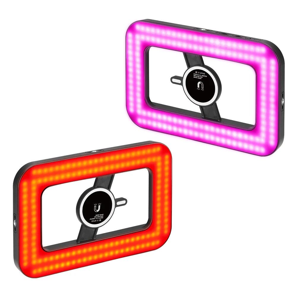 Vloglite Professional LED Ring Light RGB Video Lighting Rig Smartphone Action Camera YouTube Vlogs Makeup Video Recording Light