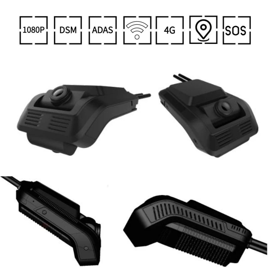 OEM Wholesale Firecore HX-880 Car Black Box Dash HD 1080P DSM ADAS Dashcam AI 4G Front and Back Car Camera Dual Dash Cam