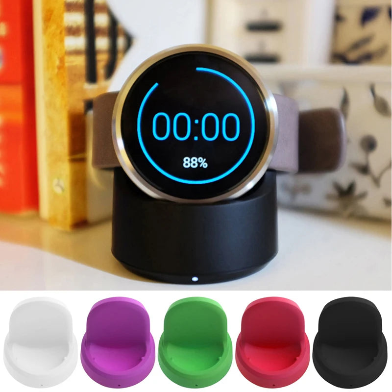 For Motorola Moto 360 Smart Watch QI Wireless Charging Cradle Dock Charger Cable