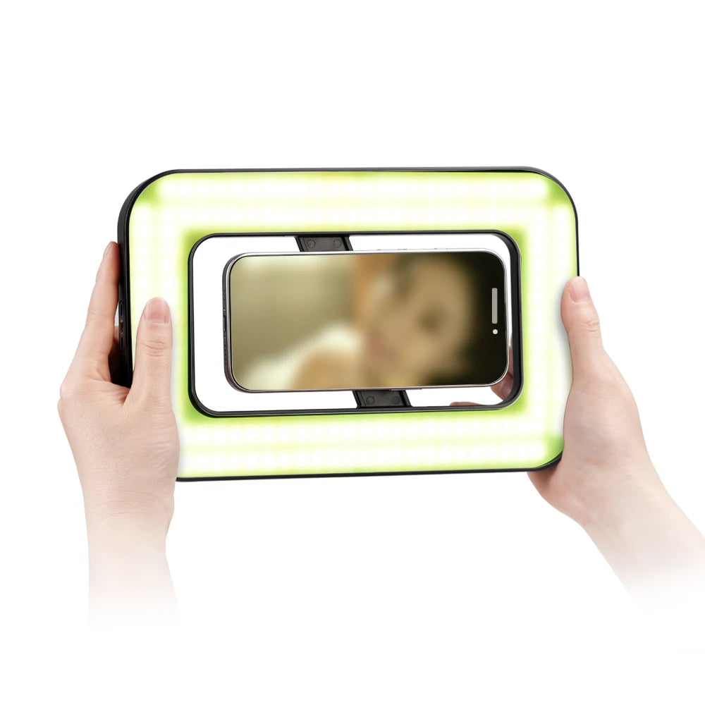 Vloglite Professional LED Ring Light RGB Video Lighting Rig Smartphone Action Camera YouTube Vlogs Makeup Video Recording Light