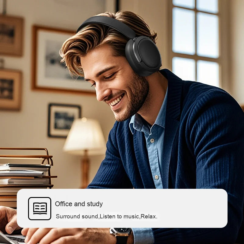 2025 New DJ Headset Manufacturer Truly Wireless Long Battery Life HI-FI Sound Quality No Pain On-Ear Over-Ear Gaming Headphones