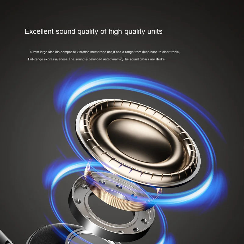 2025 New DJ Headset Manufacturer Truly Wireless Long Battery Life HI-FI Sound Quality No Pain On-Ear Over-Ear Gaming Headphones