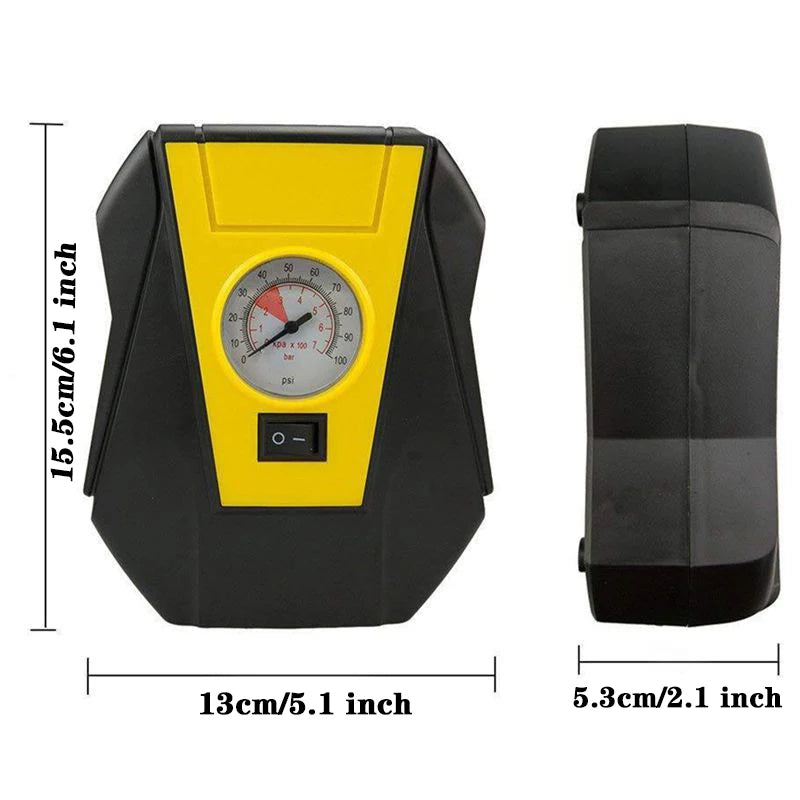 Portable Car Air Compressor, Multifunctional 12v Air Pump, Car Tire Pump, Inflate Your Tires
