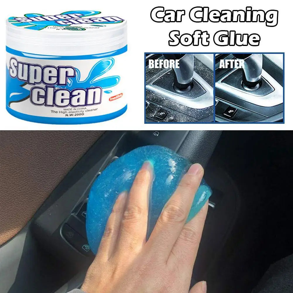 Car Cleaning Gel Deep Clean Reusable Multifunctional for Vents Dashboard Steering Wheel Non Sticky Odor Eliminator