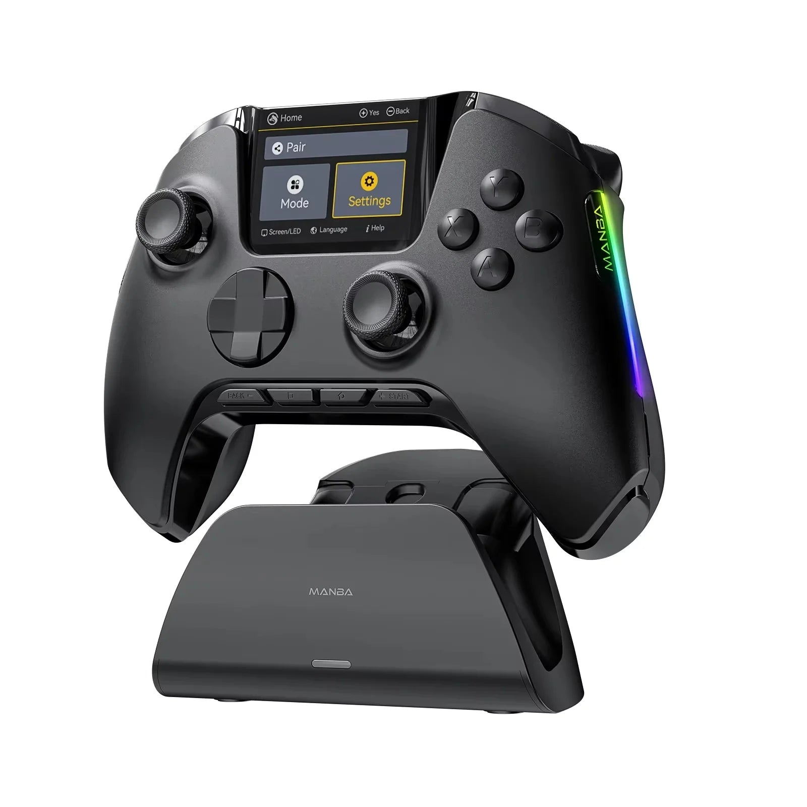 Mamba One V2 Wireless Controller Gaming Hall Effect Stick 2inch Screen RGB With Charging Dock For Switch/PC/iOS/Android