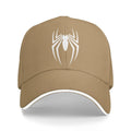 Washed Men's Baseball Cap White Spider Essential Trucker Snapback Caps Dad Hat Spiders Golf Hats