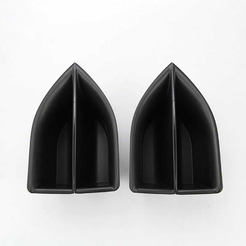 For Land Rover Range Rover Evoque 2012-2018 Car Front/Rear Door Storage Box Armrest Handle Container ABS Black Accessories