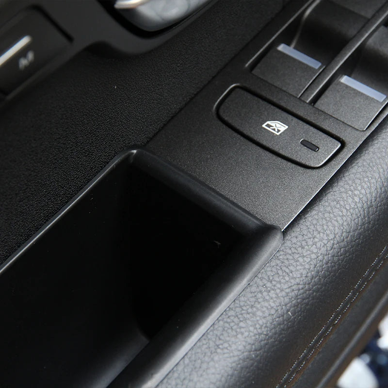 For Land Rover Range Rover Evoque 2012-2018 Car Front/Rear Door Storage Box Armrest Handle Container ABS Black Accessories