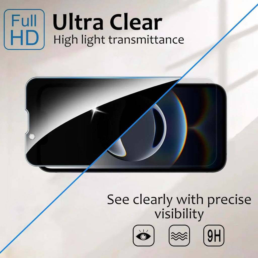 For iPhone 17e Anti Spy Tempered Glass Protector Privacy Screen Glass