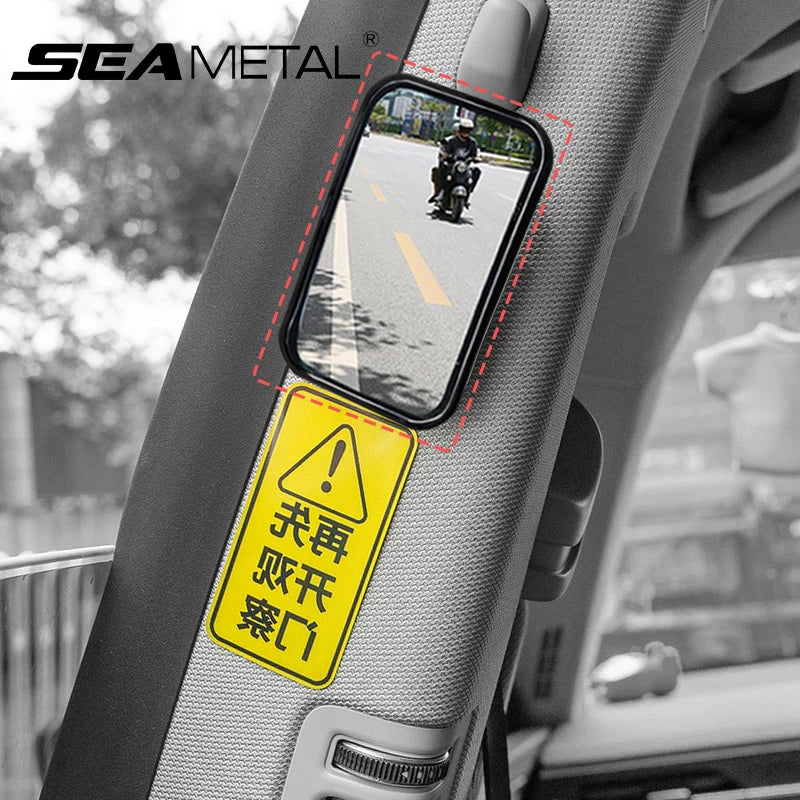 Car Rearview Mirror Auxiliary Blind Spot Wide Angle Mirror Adjustable Mirror Exit The Car Auxiliary Observation Mirror Accessory