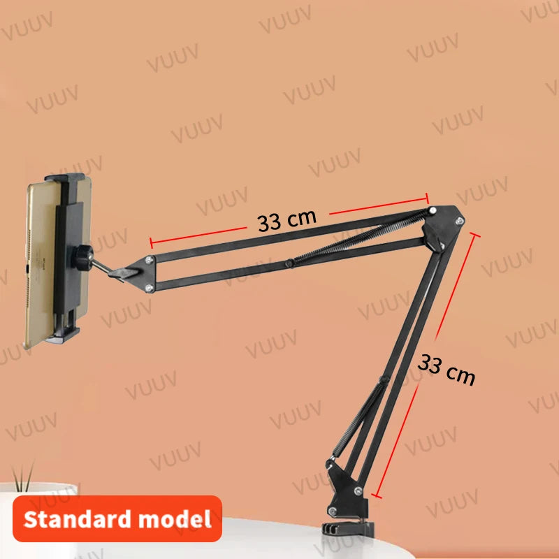 Tablet Stand 360° Rotating Bed Desktop Phone Mount with Aluminum Arm for iPad Pro Air Mini 4~11 Xiaomi Lenovo Samsung Tab Holde