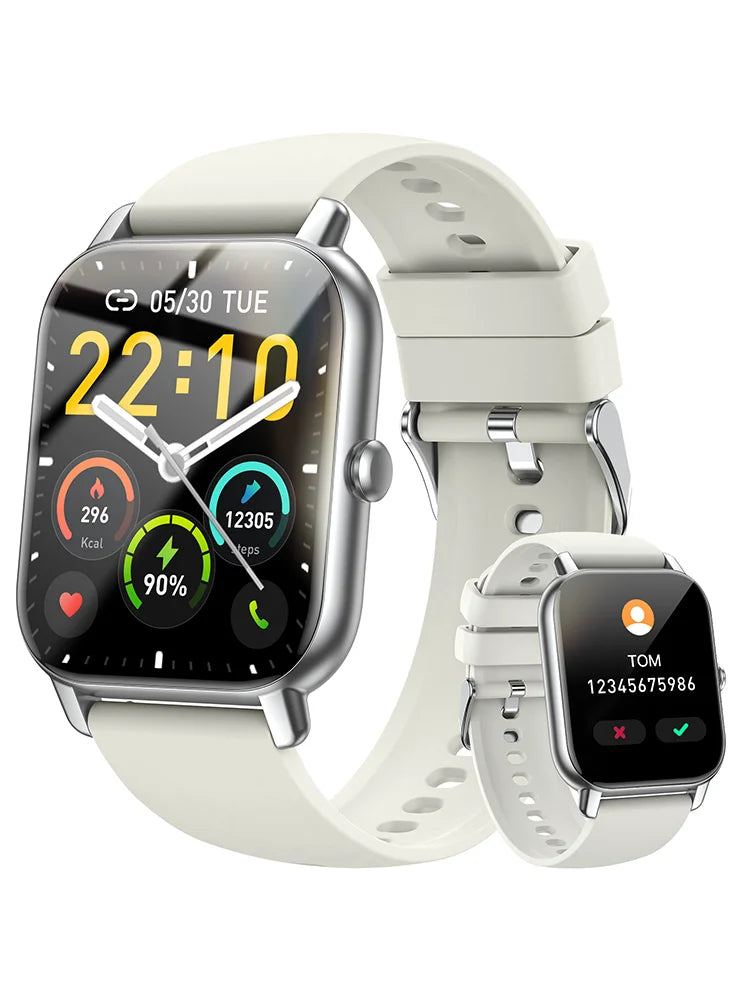 P66 Smart Watch 1.85" | 100+ Sport Modes | IP68 Waterproof Ultra Thin | Fitness Activity Tracker for iOS Android