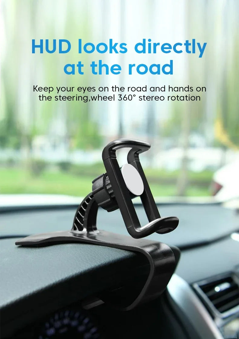 Universal Car Phone Holder Dashboard Clip Mount Multi-Functional GPS Navigation Stand Bracket