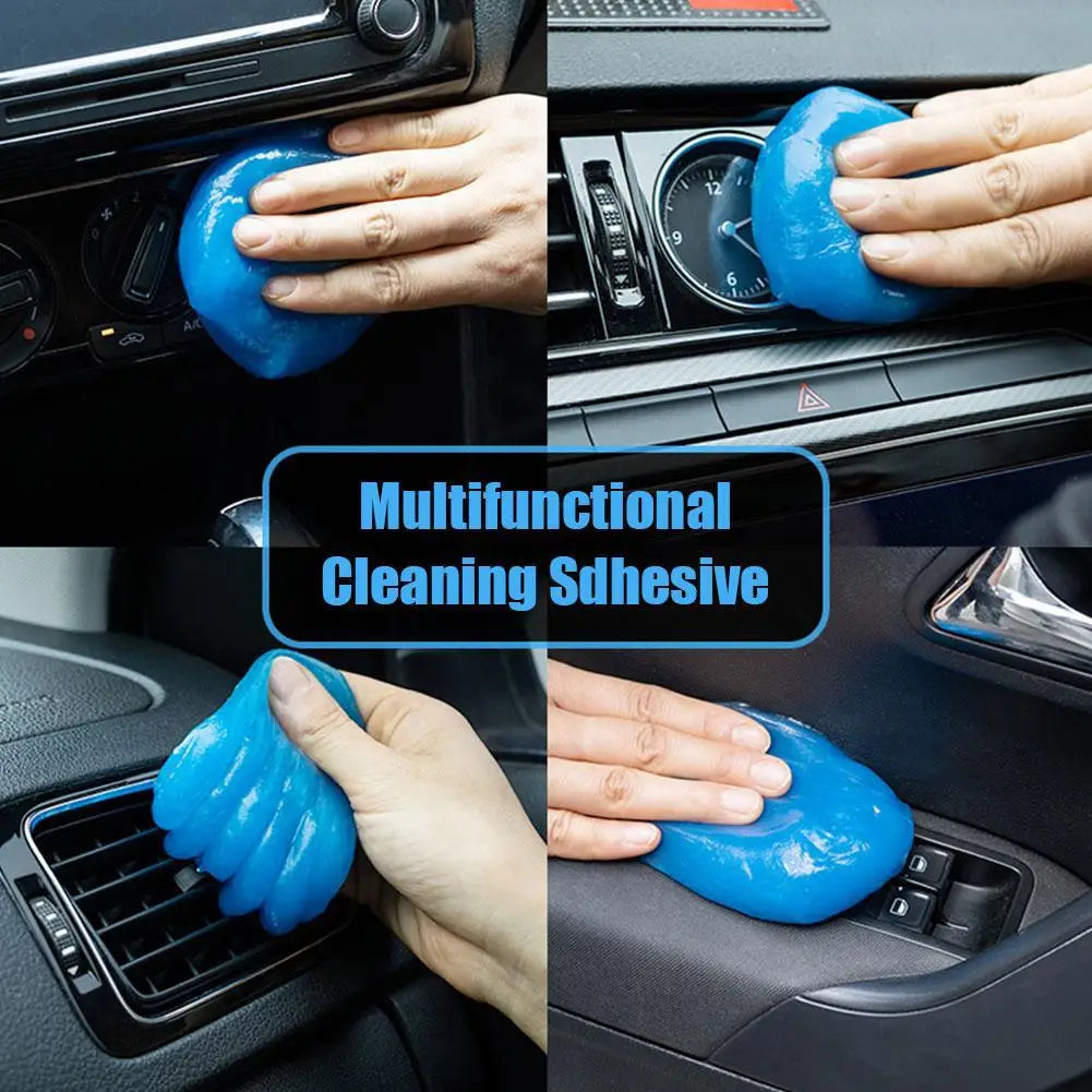 Car Cleaning Gel Deep Clean Reusable Multifunctional for Vents Dashboard Steering Wheel Non Sticky Odor Eliminator