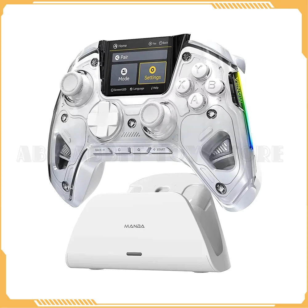 Mamba One V2 Wireless Controller Gaming Hall Effect Stick 2inch Screen RGB With Charging Dock For Switch/PC/iOS/Android