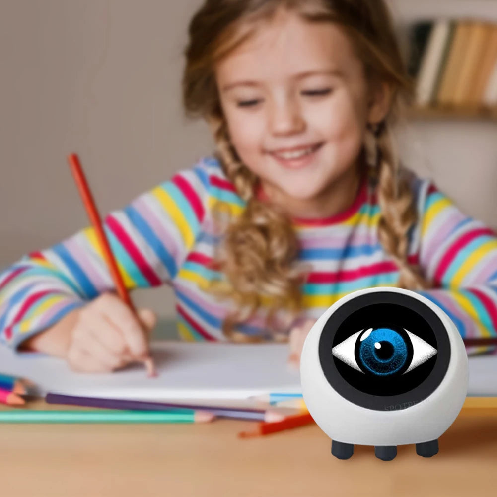 DeepSeek XiaoZhi AI Voice Chat Robot LCD Display Smart Assistant Robot Electronic EYE Clock Desktop Ornament Home Decor