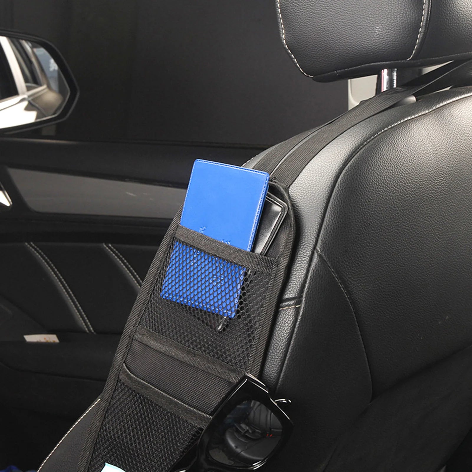 Universal Car Seat Side Organizer Multi-Pocket Automotive Front Seat Organizer for Cars SUV & Truck