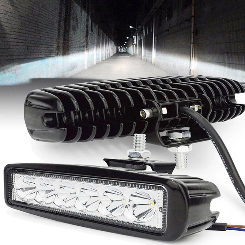 LED Work Light Strip, 6000K White Flood/Spot Bar, IP67 Waterproof, For Off-Road And Automotive Use