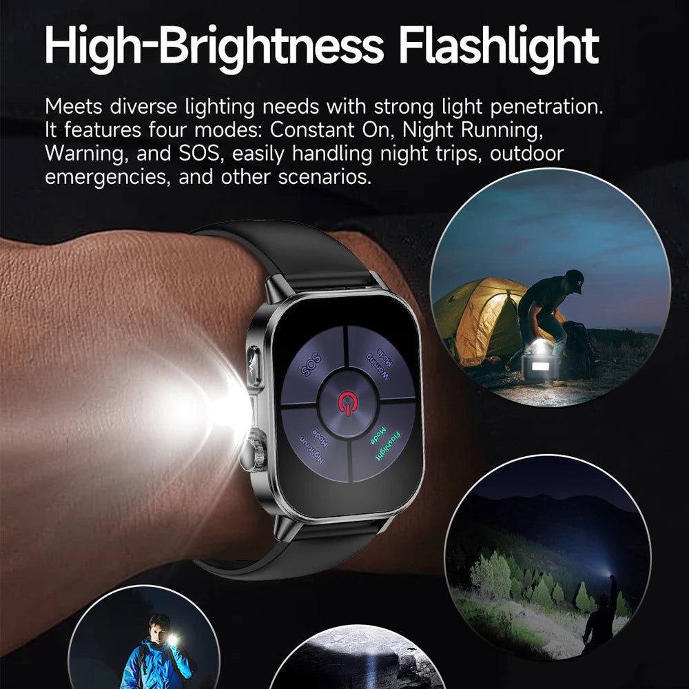 2026 New Health Nursing Grade Smart Watch Men Blood Lipid Uric Acid Tracker ECG+PPG Clock Bluetooth Call Smartwatches Men Women