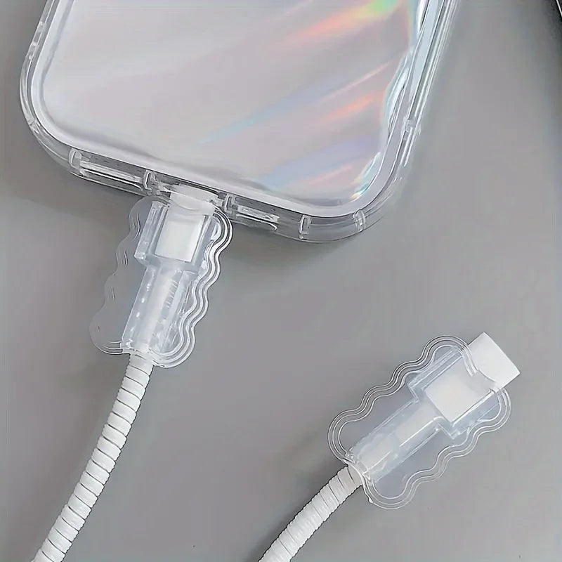 10 peças, mangas protetoras de cabo de dados, economizador de cabo anti-quebra,gerenciamento de cabo flexível para escola e casa