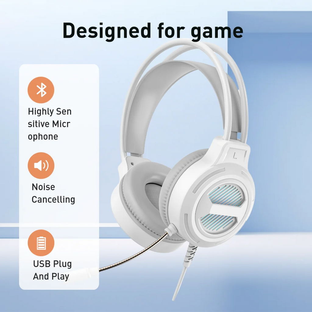 3.5mm Gaming Headphones Wired 7.1 Earphone With Microphone Heavy Bass Noise Cancelling Earphone For Gamer or music