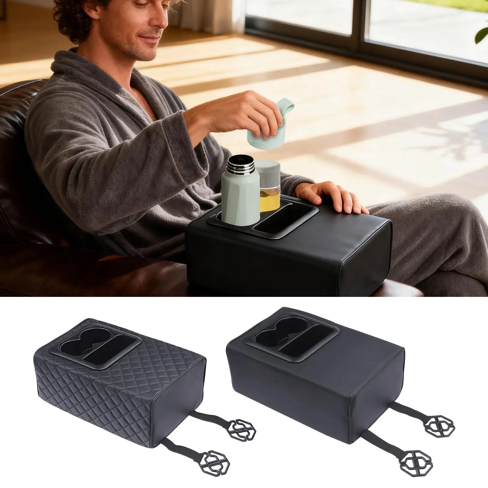 Backseat Arm Rest Console Box Automotive Arm Rest With Cup Holder Second Row Rear Central Armrest Box For SUV Truck Sedan ﻿