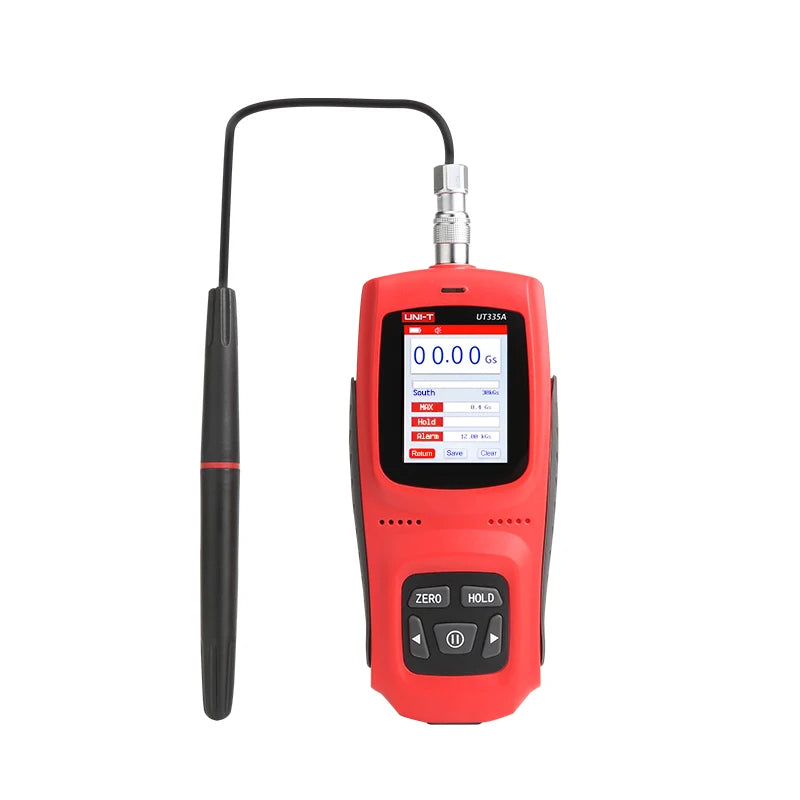 UNI-T Handheld Digital Gauss Meter UT335A UT335B UT335C 0-3000mT Automatic Manual Zeroing For Magnetic Field Detection