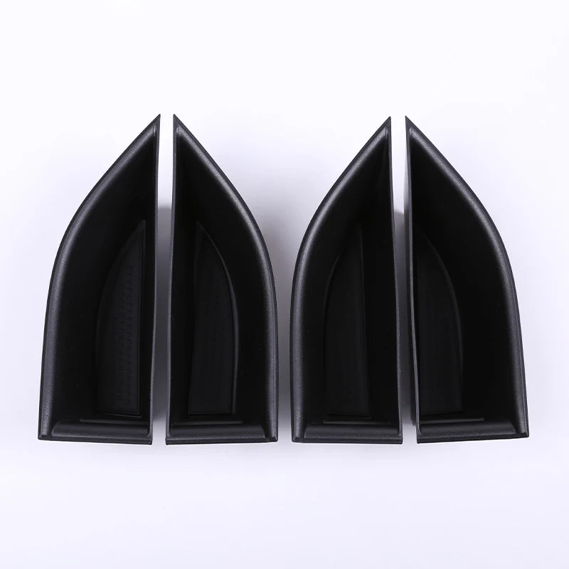 For Land Rover Range Rover Evoque 2012-2018 Car Front/Rear Door Storage Box Armrest Handle Container ABS Black Accessories