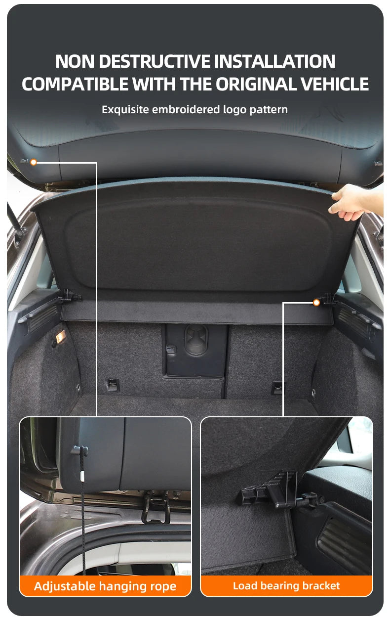 For Land Rover Evoque 2010-2017 Not-retractable Trunk Cargo Cover Parcel Rack Anti-Peeping Auto Interior Accessories