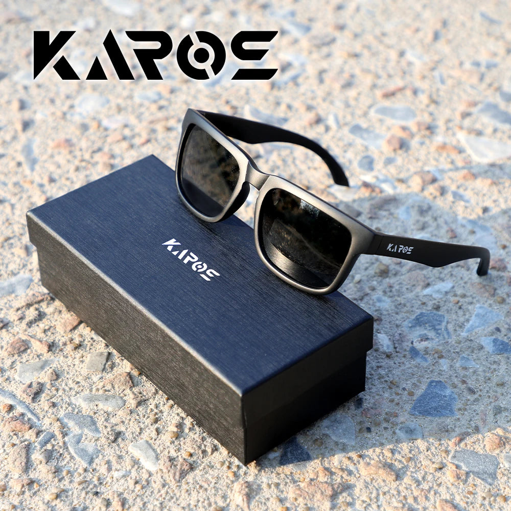 Karos Polarized Sunglasses UV400 Protection Glasses for Men Women Driving Bicycle Outdoor Hunting Fishing Eyewear Case YZ2019
