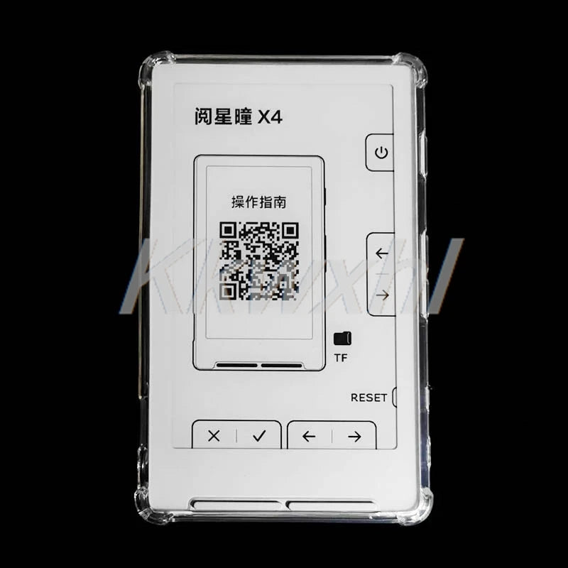 For XTEINK X4 E-Book 4.3" XteinkX4 Soft TPU Drop Resistance Case Clear Original Protective Back Cover