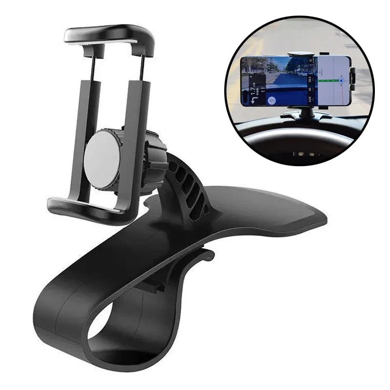 Universal Car Phone Holder Dashboard Clip Mount Multi-Functional GPS Navigation Stand Bracket