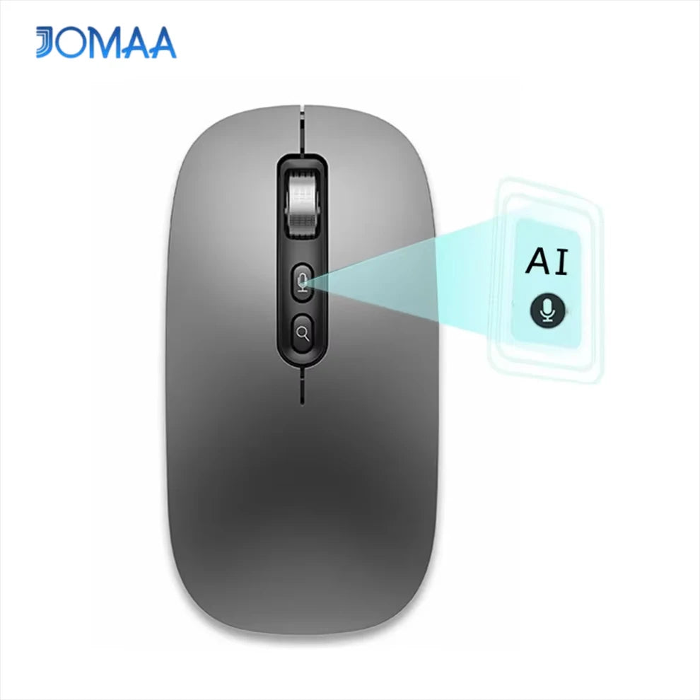 AI Smart Voice Mouse Speech to Text Mouse Rechargeable 2.4G Wireless Bluetooth Mouse for Windows Laptop Voice Typing Mouse