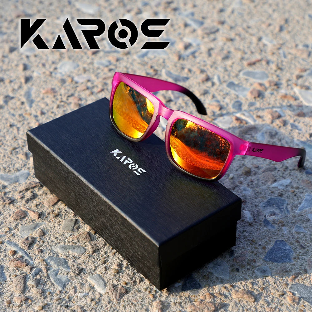 Karos Polarized Sunglasses UV400 Protection Glasses for Men Women Driving Bicycle Outdoor Hunting Fishing Eyewear Case YZ2019
