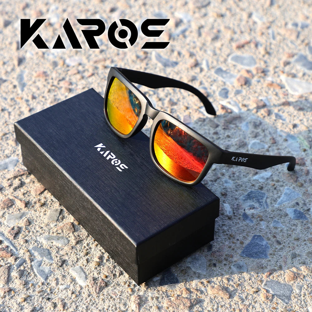 Karos Polarized Sunglasses UV400 Protection Glasses for Men Women Driving Bicycle Outdoor Hunting Fishing Eyewear Case YZ2019