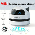 Mini Desktop Vacuum Cleaner Portable USB Rechargeable Battery Powered Robot Cute Shape Silent Pick Up Small Objects Debris Gift