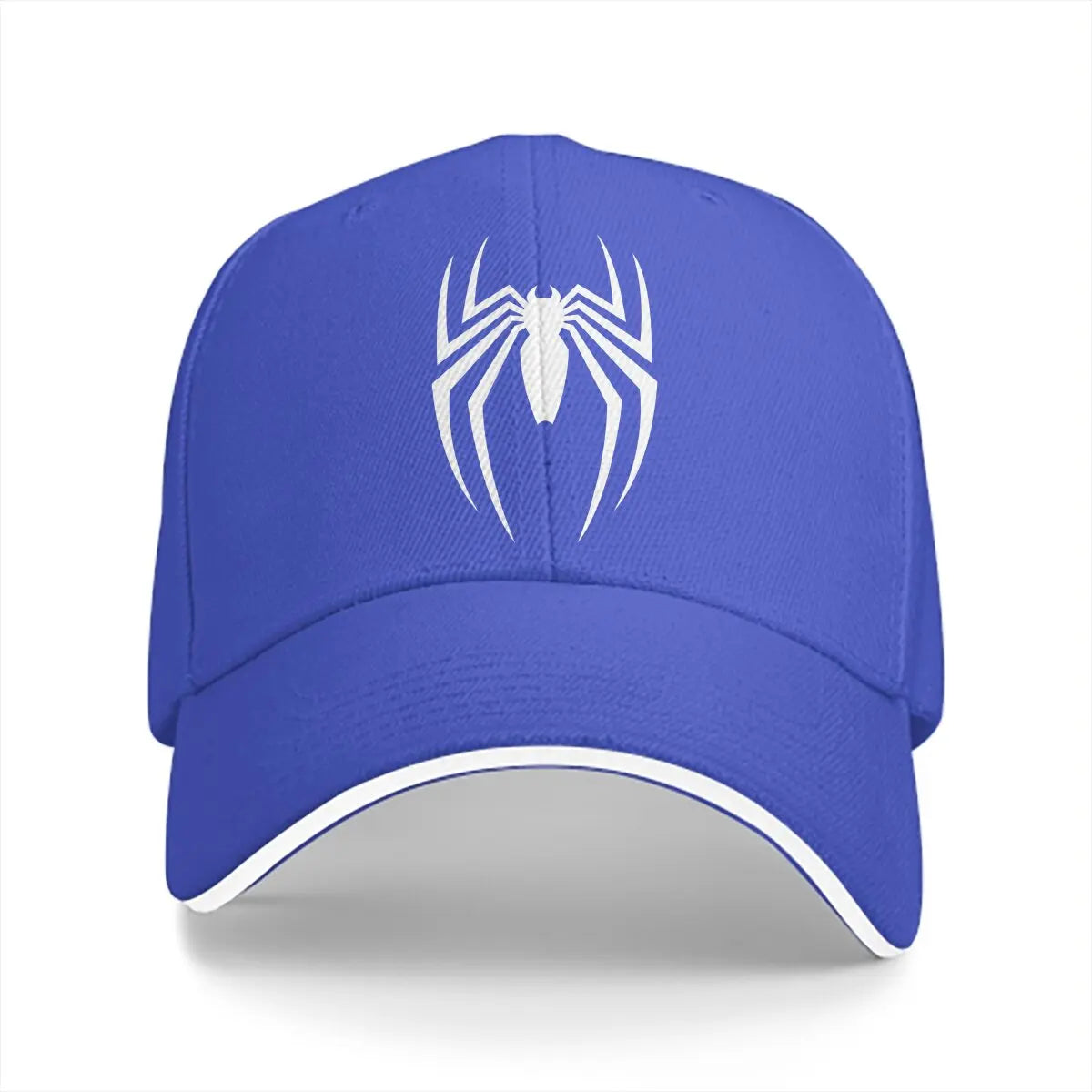 Washed Men's Baseball Cap White Spider Essential Trucker Snapback Caps Dad Hat Spiders Golf Hats