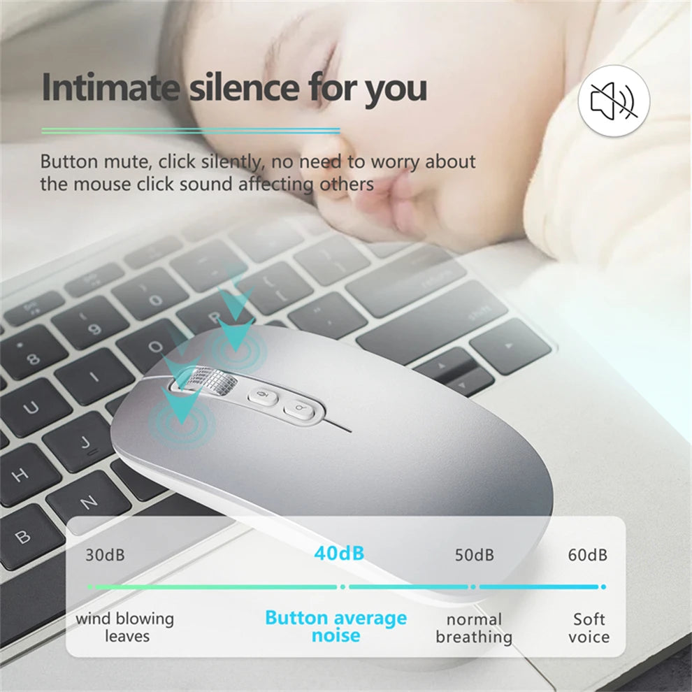 AI Smart Voice Mouse Speech to Text Mouse Rechargeable 2.4G Wireless Bluetooth Mouse for Windows Laptop Voice Typing Mouse
