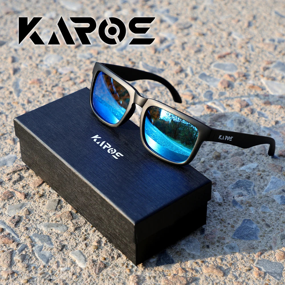 Karos Polarized Sunglasses UV400 Protection Glasses for Men Women Driving Bicycle Outdoor Hunting Fishing Eyewear Case YZ2019