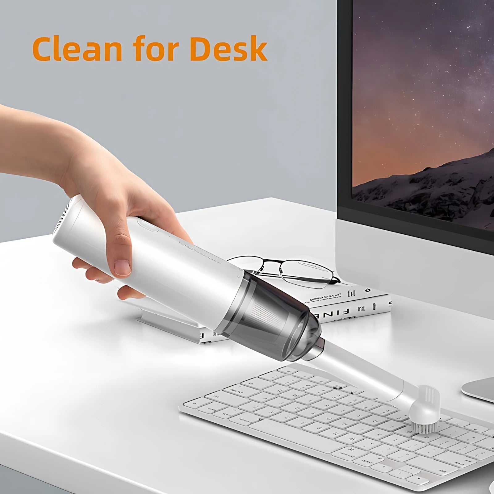 Vacuum Cleaner Mini Car Cleaning Powerful Suction Handheld Car Vacuum Cleaner Rechargeable for Car and Home Auto Vacuum Cleaner