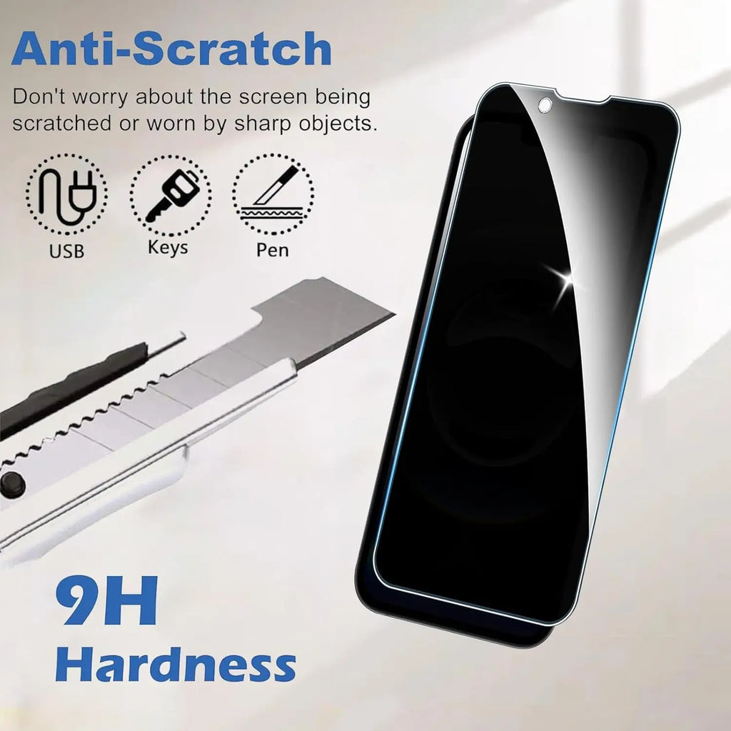 For iPhone 17e Anti Spy Tempered Glass Protector Privacy Screen Glass