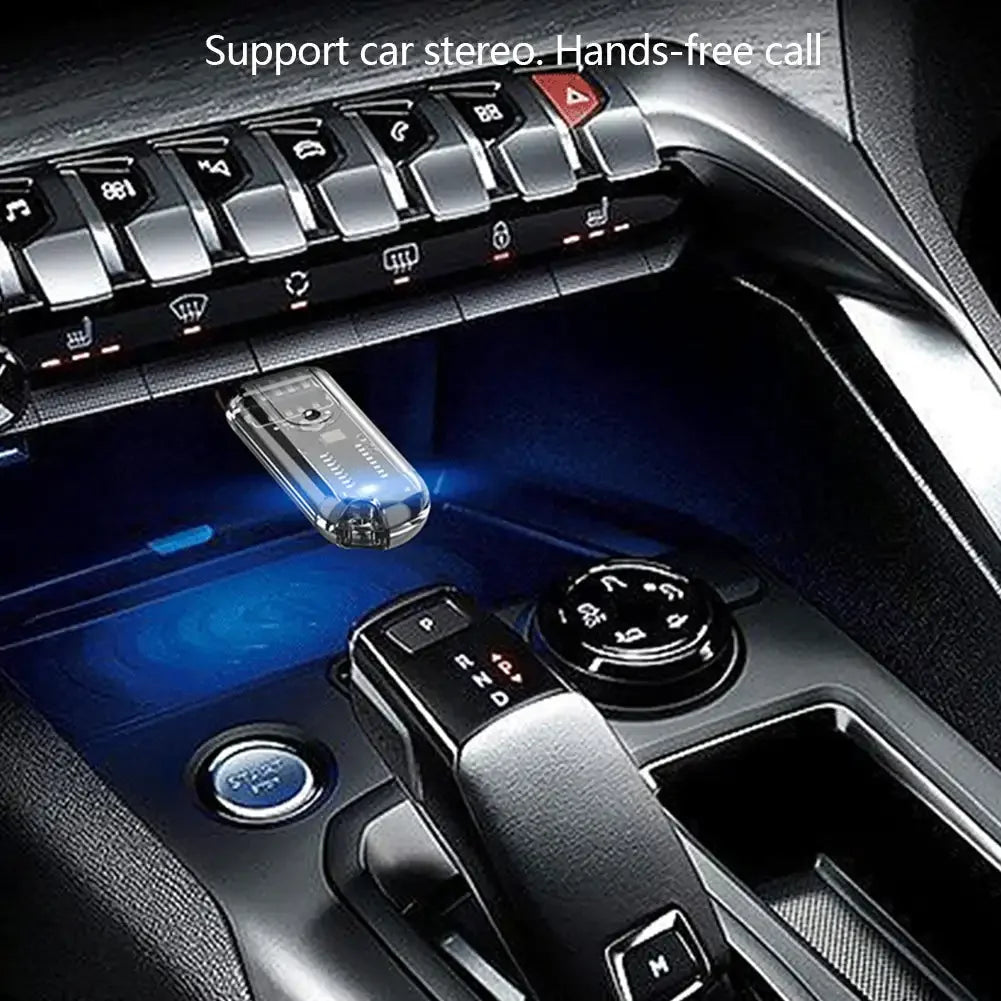 Car Bluetooth 5.3 USB Transmitter Receiver Handsfree Call Power Car Kit Auto Stereo Wireless Audio Adapter FM Radio