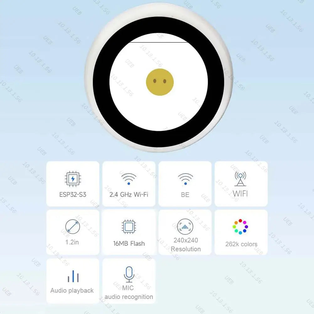 DeepSeek XiaoZhi AI Voice Chat Robot LCD Display Smart Assistant Robot Electronic EYE Clock Desktop Ornament Home Decor